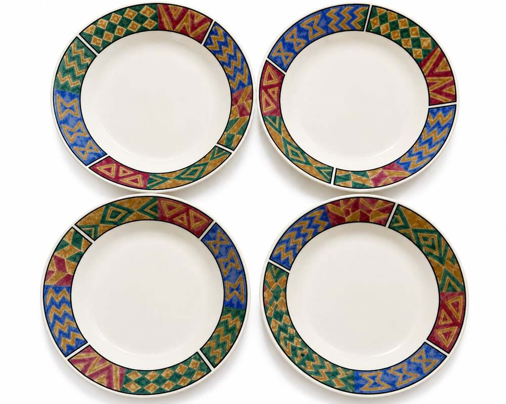 Sakura Majesticware Monterey Sue Zipkin 1997 8” Bowls Set of 4 Vintage